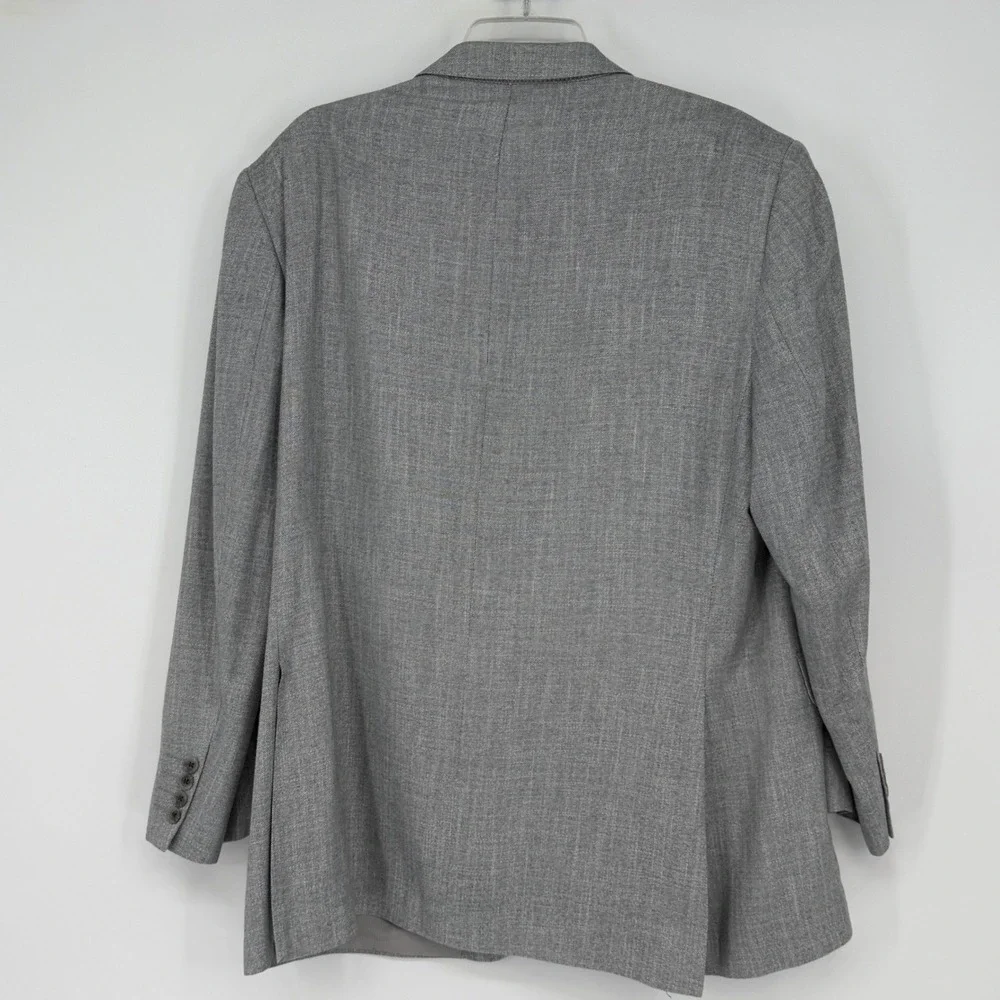 Jack Victor Collection Gray Blazer Sport Coat‎ Italian Fabric Bamboo Viscose 45R